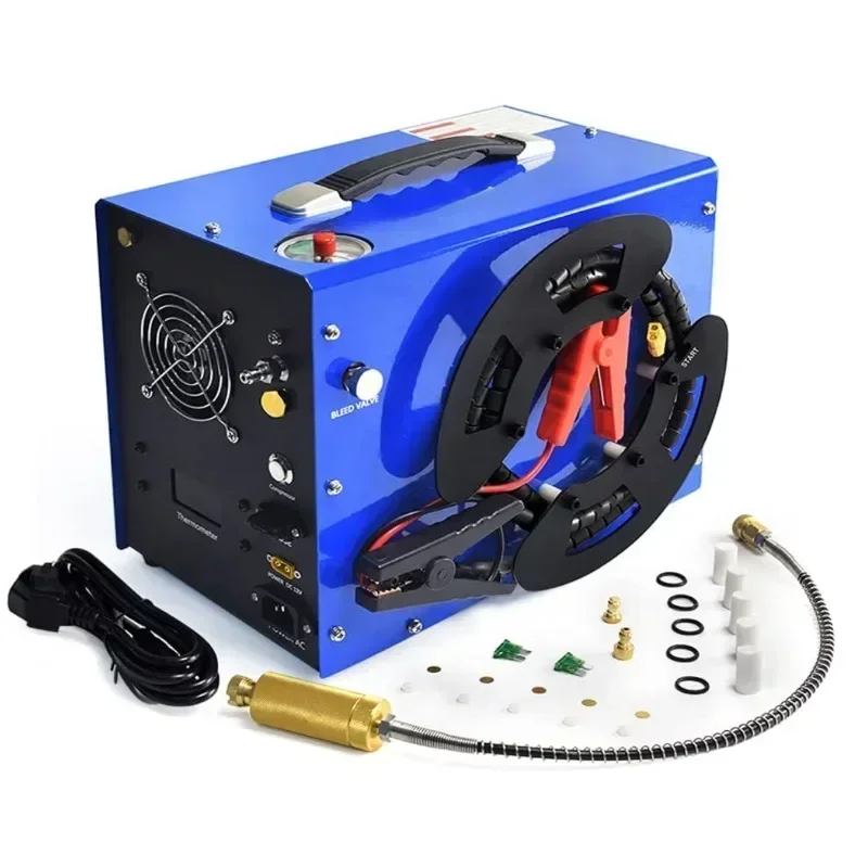 Compressor  Pcp 12v 300bar Automatic Stop, No Oil/water, 4500Psi/30Mpa, 8MM, Suitable for Paintball/PCP Hot sales