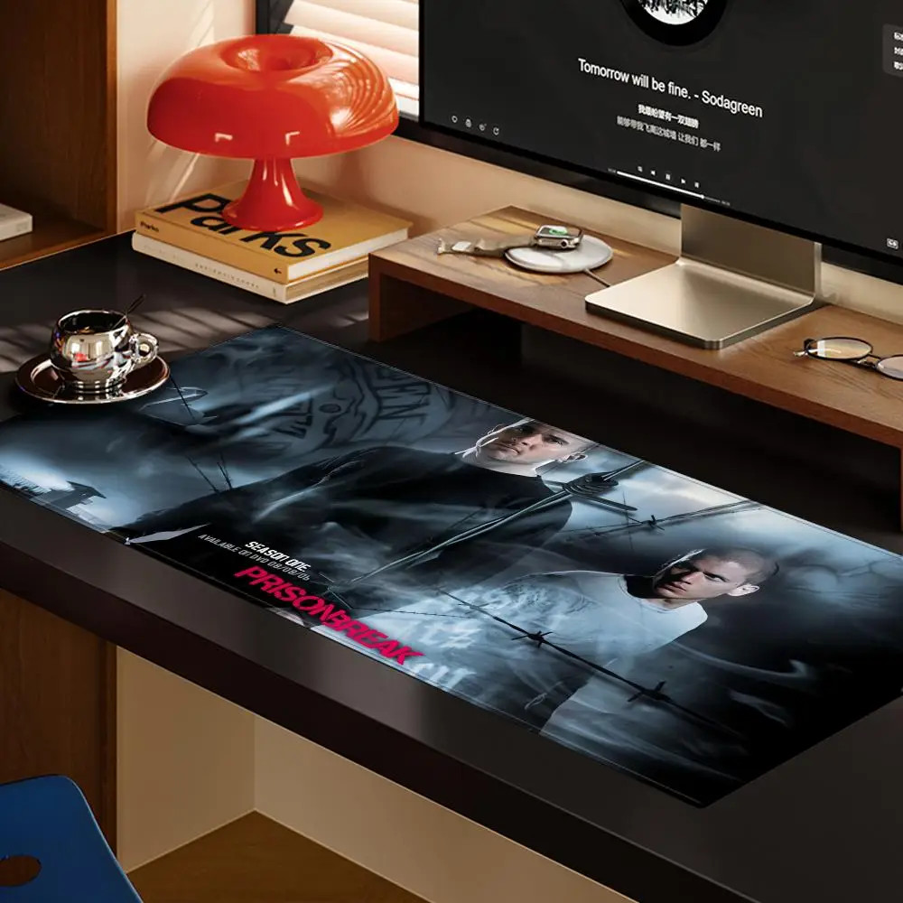 TV P-Prison Break Mouse Pad XXL Computer Accessories Large Keyboard Laptop Table Pad The New Product Gamer Gaming