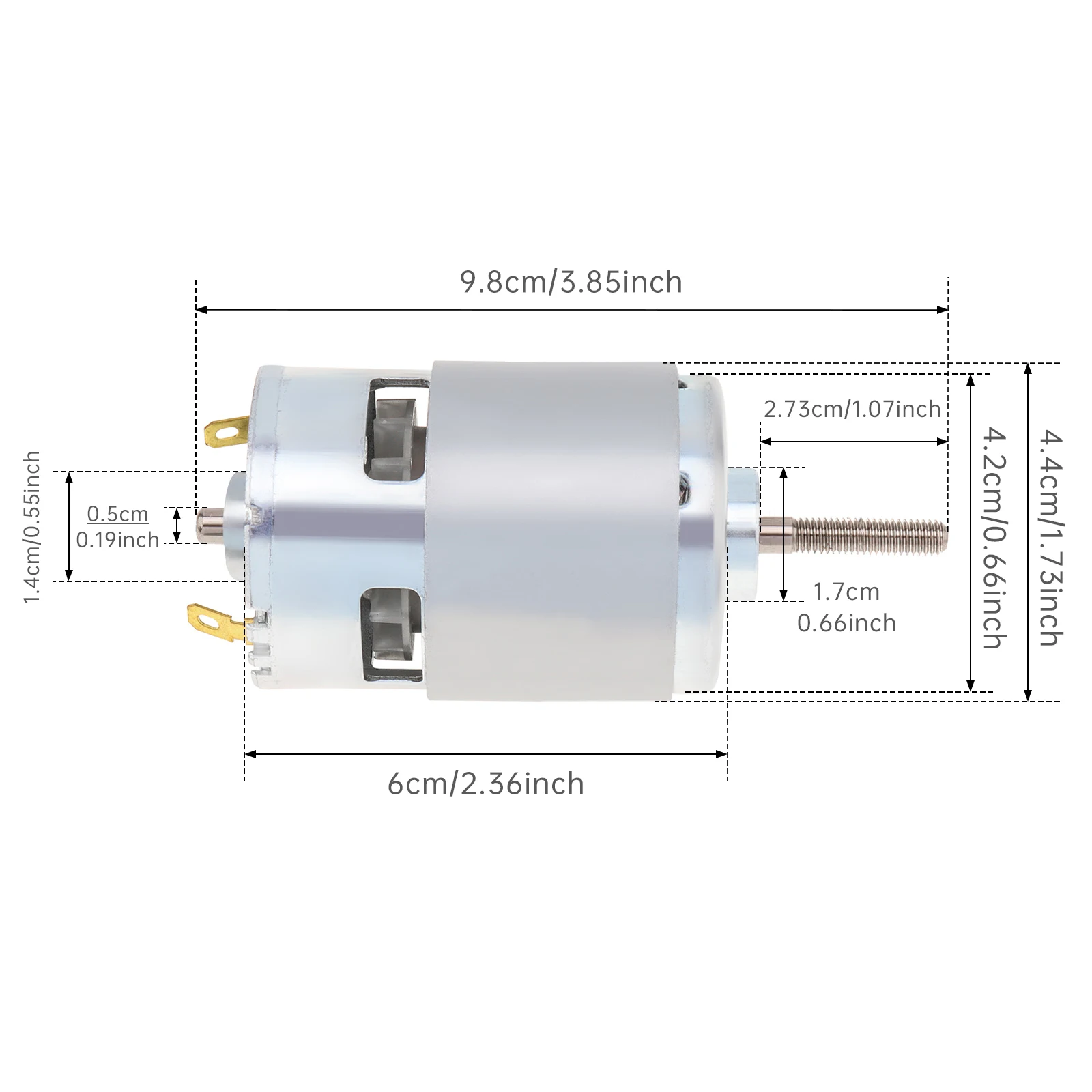 12V/24V 755 DC Motor Lithium Electric Lawn Mower Accessories Replaces Part for Cordless Weeder/Weed Trimmer,12V Lawn Mower Motor