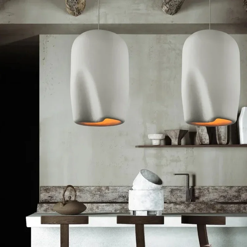 

New Look Wabi-Sabi Art Pendant Lamp Lustre Restaurant Chandelier Homestay Decor Bedroom Loft Suspension Ceiling Light Fixture