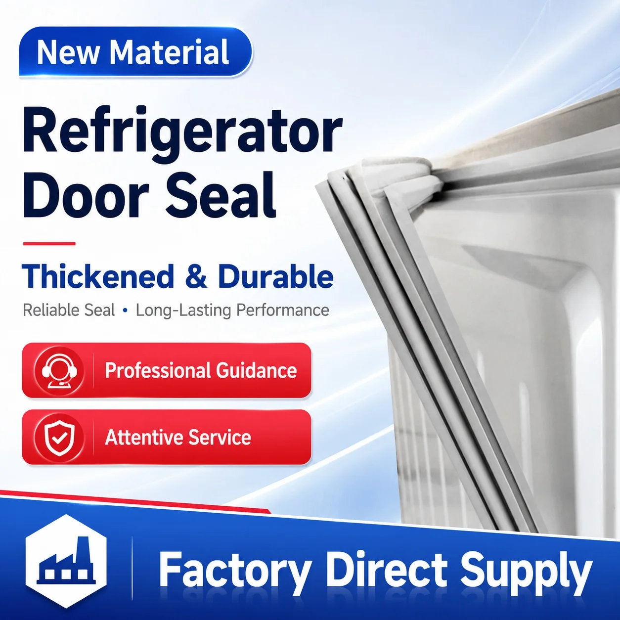 7M Custom Refrigerator Fridge Door Seal Strip PVC Magnetic Home Freezer Gasket Universal Replacement Weatherstrip Parts