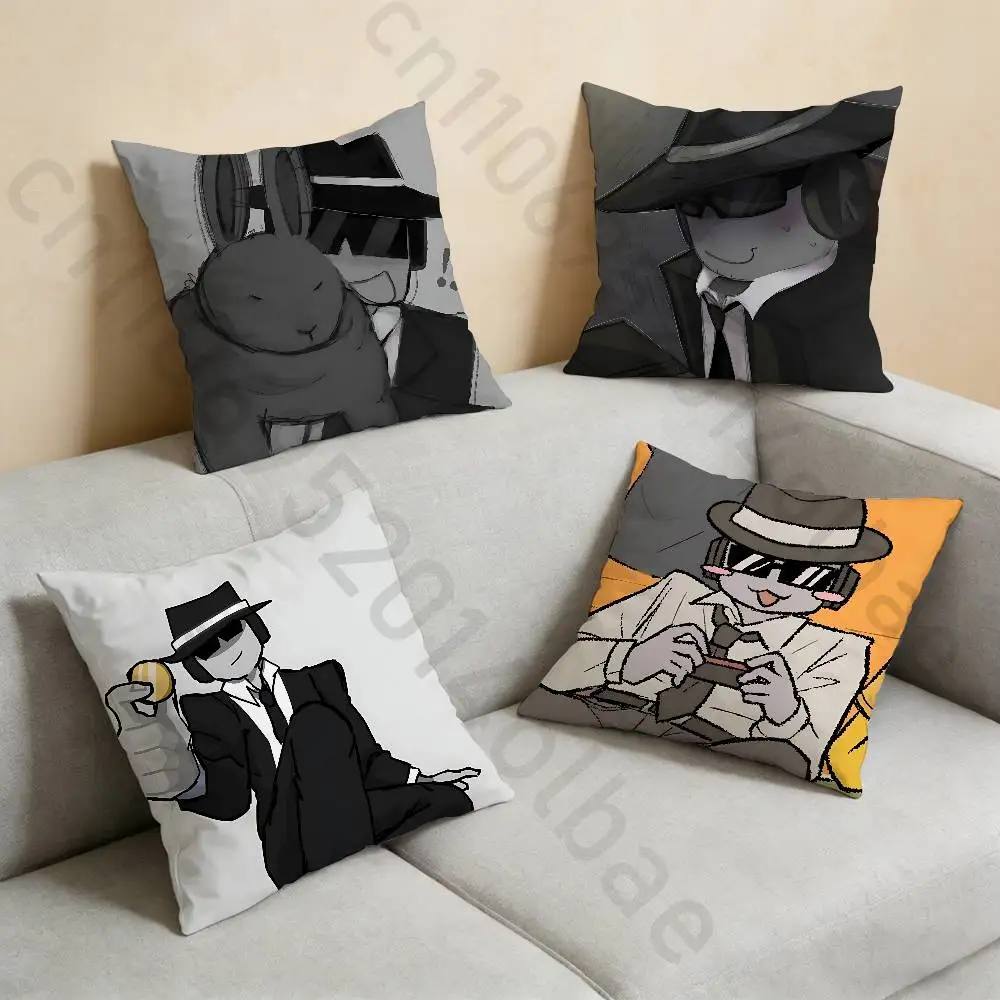 

F-ForsakenS-S C-Chance Custom Pillow Case Anti-dustmite Pillowcase Invisible zipper silky short plush Sofa cushion cover