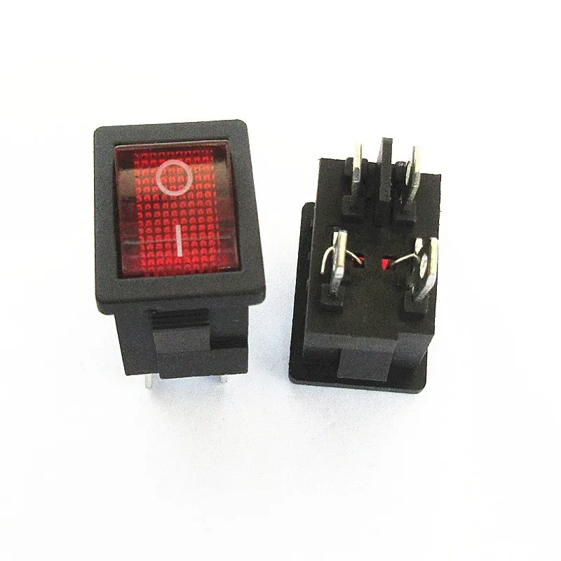 KCD1 ship-type switch KCD1-101, water dispenser electronic scale ship-shaped rocker power button, 2-pin and 4-pin