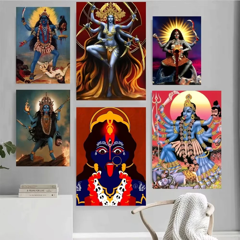 Goddess Kali Jay Maa Godde Mahakaali Poster Home Office Wall Bedroom Living Room Kitchen Decoration Painting