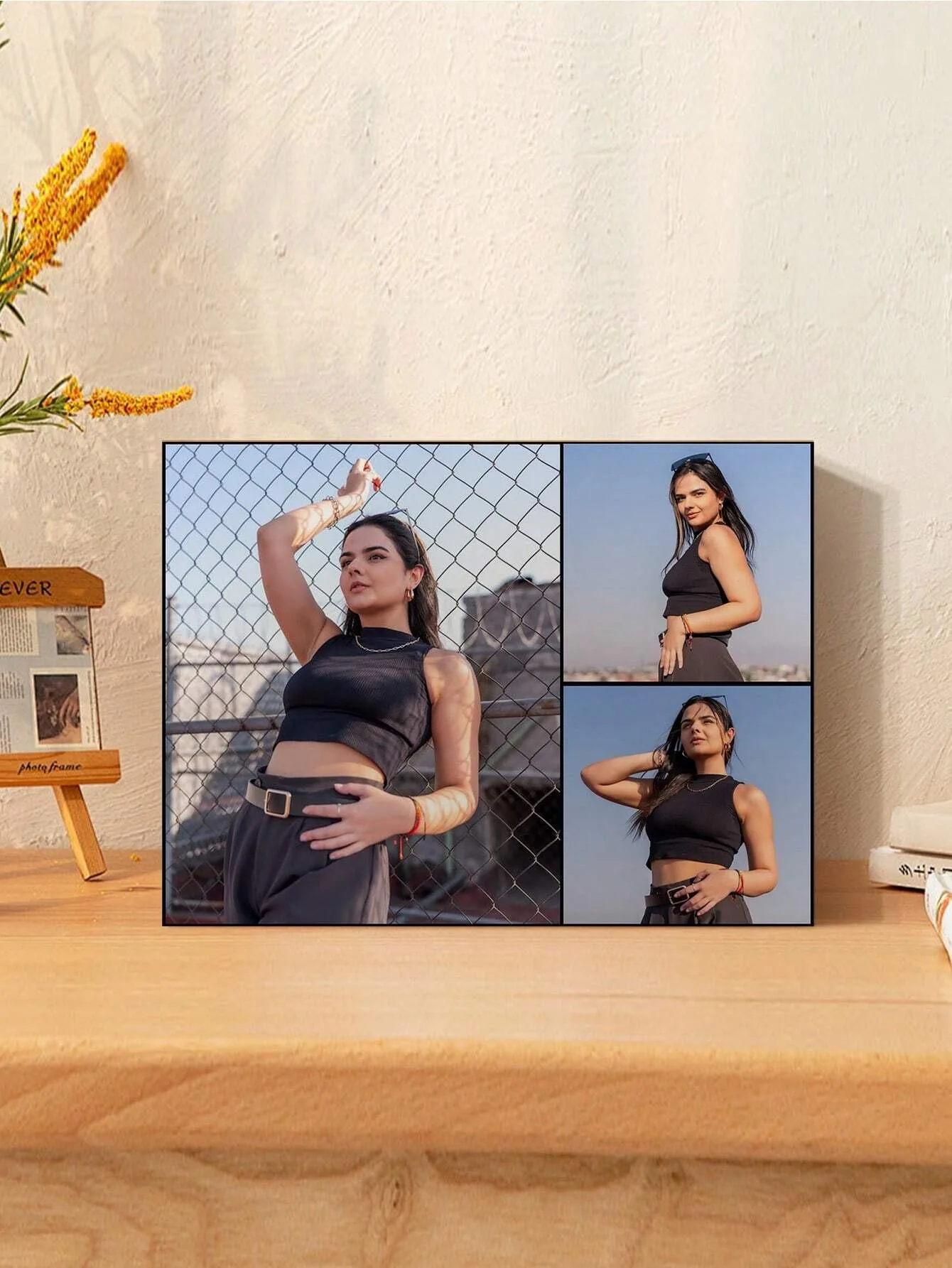 Personalized Photo Canvas Wall Art, 3-In-1 Canvas Art Print, Collage, Family Photo, Wedding Photo,