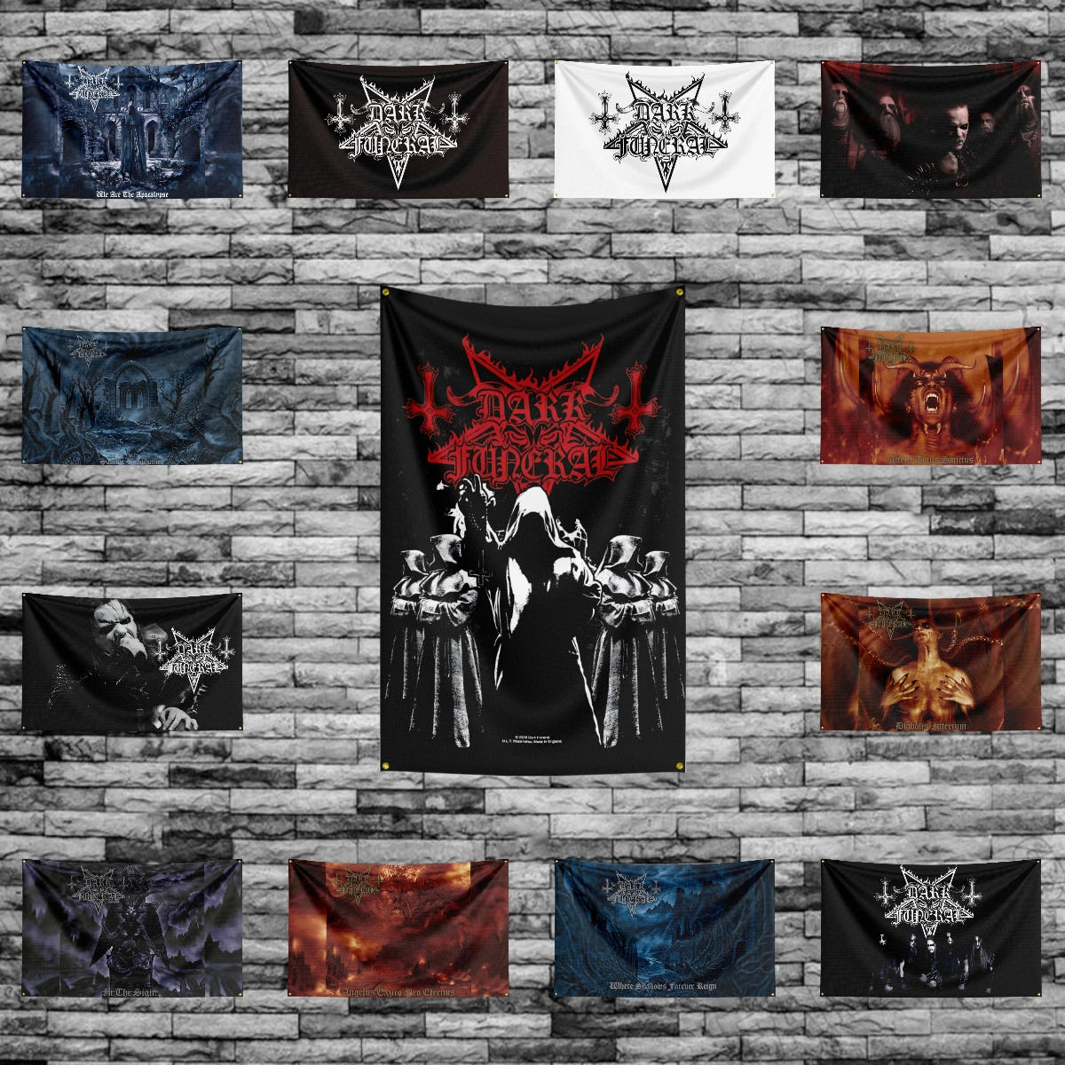 3x5 Ft Heavy Rock Band-Dark Funerals Flag Polyester Digital Printing Banner for Bedroom Wall Art Out Door Tapestry Decoration