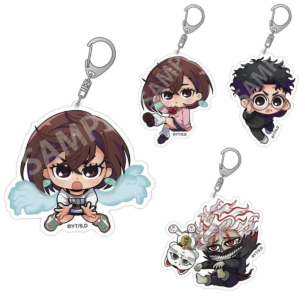 

TV Anime Dandadan Aira Shiratori Hase Jiji Momo Ayase Miko Okarun Seiko Ayase Kawaii Chibi Acrylic keychain Backpack charm gift