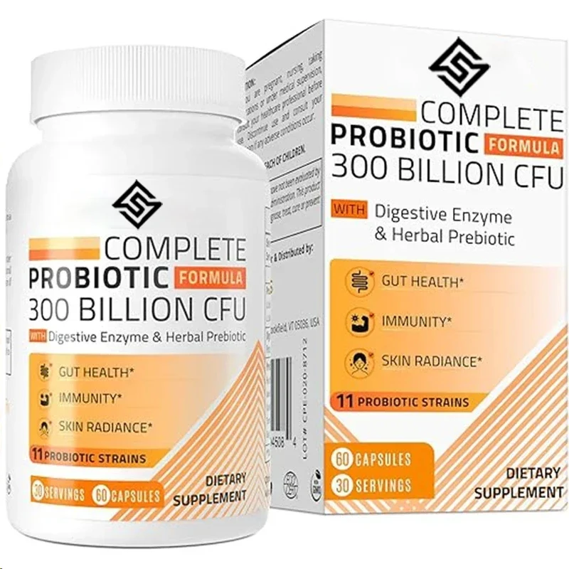 Probiotics Contain Organic Herbs And Digestive Enzymes - Used For Digesting The Intestines And Bloating, Promoting Immune