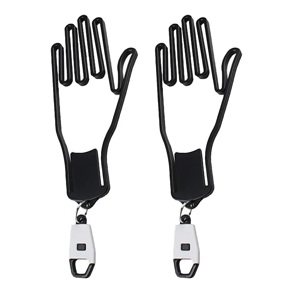 

BESPORTBLE 2pcs Golf Glove Holder Plastic Stretcher Protective Rack Drying Hanger Retaining Bracket ABS Frame