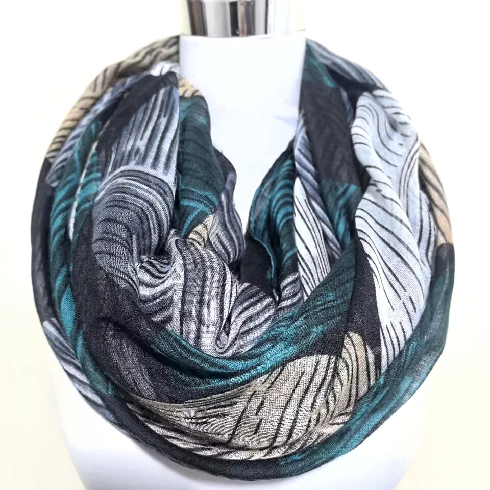 

New soft Multifunction Autumn Winter Ring Neck Scarf Women Big wave Circle Scarves Female Warm Neckerchief national style Shawl