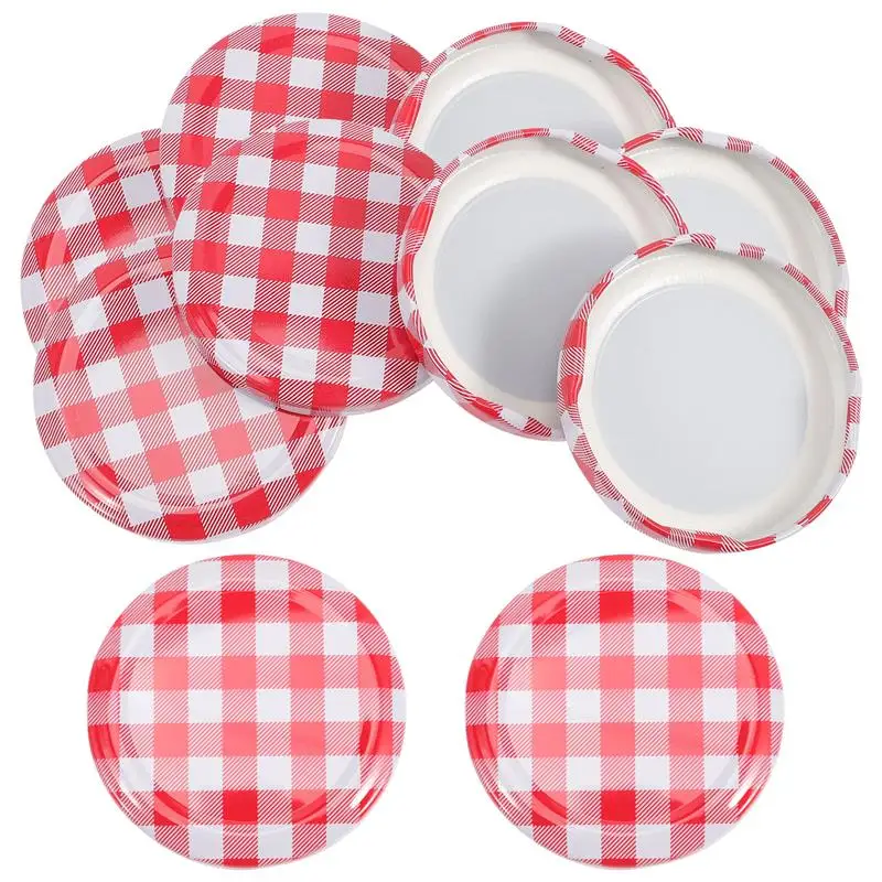 

40Pcs Jam Jar Lids Mason Jar Screw Lids Iron Twist Off Lids Airtight Canning Lids Sealing Canning Covers Jar Covers