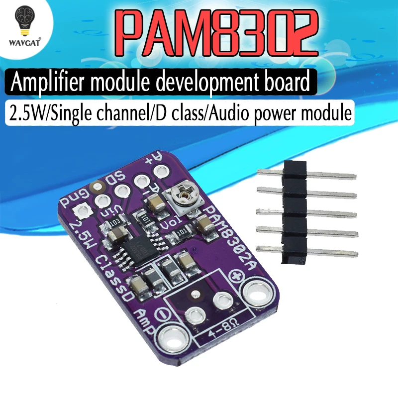 1pcs PAM8302 CJMCU-832 PAM8302A 2.5W single channel Class D Audio power amplifier module  development board