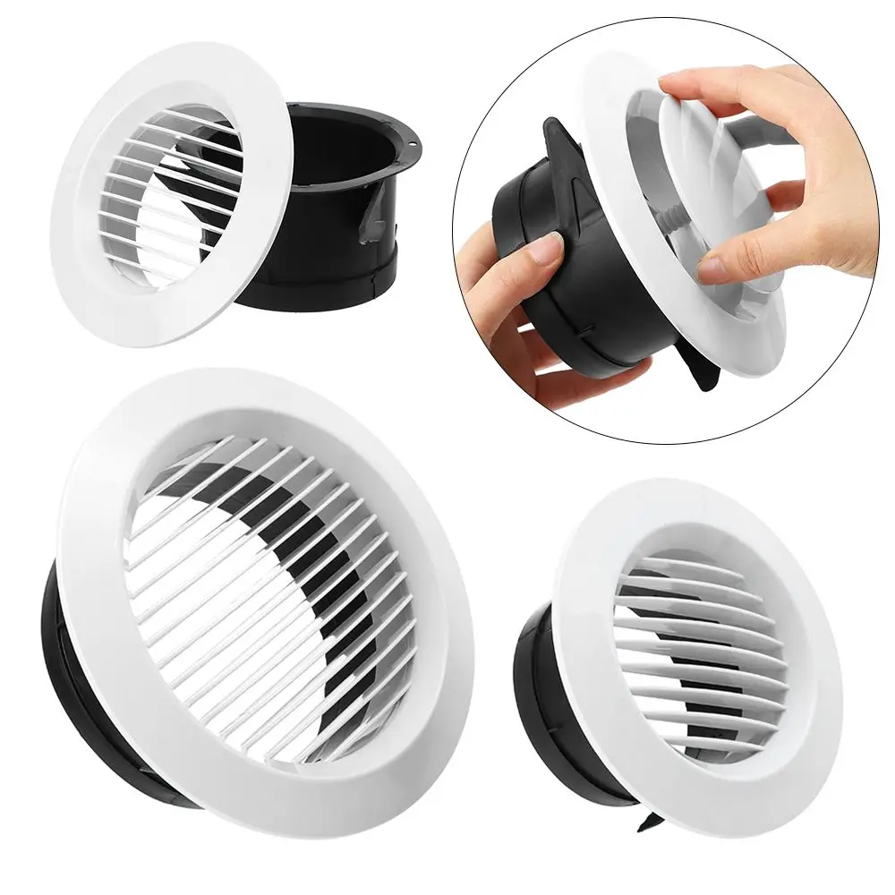 Durable Plastic Air Vent Air Circulation Various Shapes Ducting Ventilation Grilles Anti-bird and Rat Extract Valve Grille