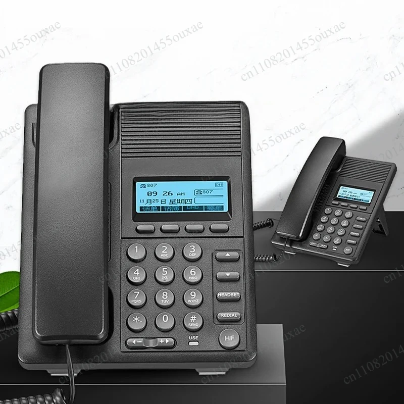 WiFi SIP IP Phone Backlight Display VoIP Extension Landline for Office Hotel Customer Service