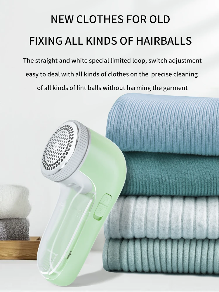 

Portable Electric Fabric Lint Remover Professional Fuzz Trimmer for Household Clothes with Brush Blade for Fabric Fluff Removal