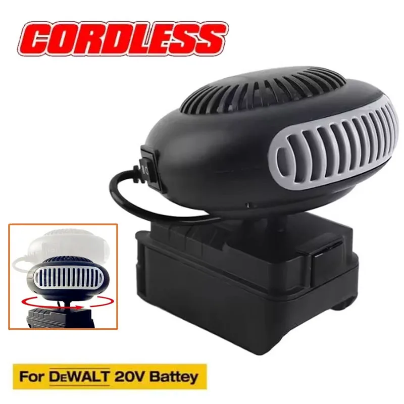 

Fit for DeWALT 20V Battery Cordless Car Heater Electric Warm Air Blower Heating Fan Windshield Demister Defroster Power Tools