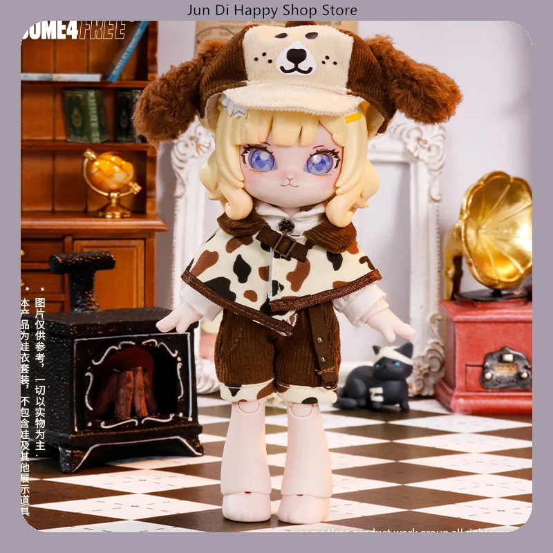 

COME4FREE Детективная собака 1/12 Одежда для кукол BJD OB11 Платье для куклы Юбка для кукол OB11 BJD