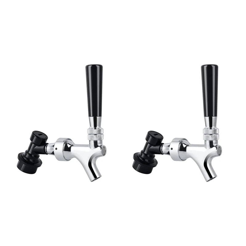 

2X Beer Faucet Ball Lock Kit, Homebrew Draft Beer Tap Cornelius & Corny Keg Liquid Ball Lock Picnic Party Beer Tower Set