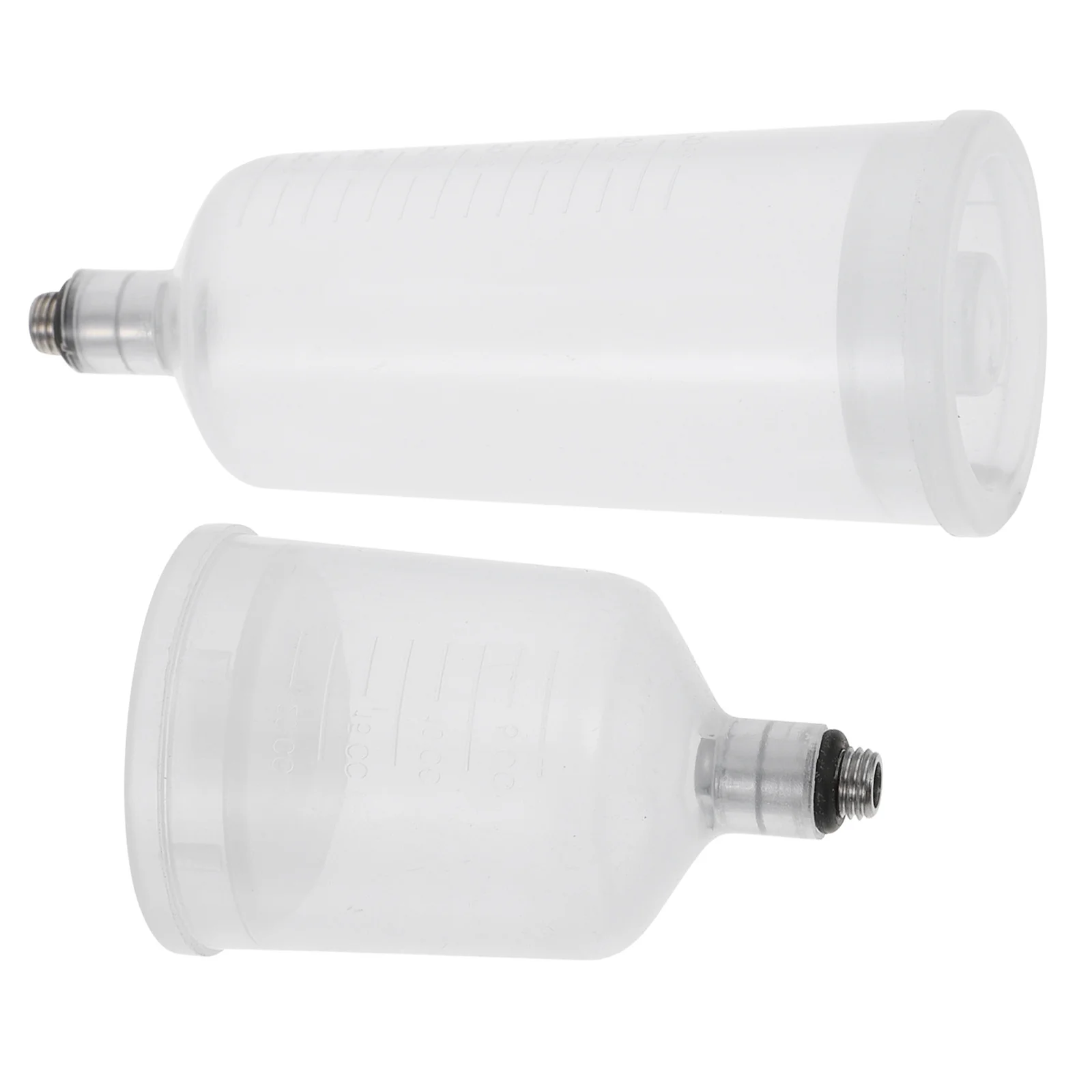 Kit de copo de pintura para aerógrafo desmontável, 2 peças, garrafa de armazenamento recarregável para aplicação de maquiagem de unhas de carro, pigmento de aerógrafo