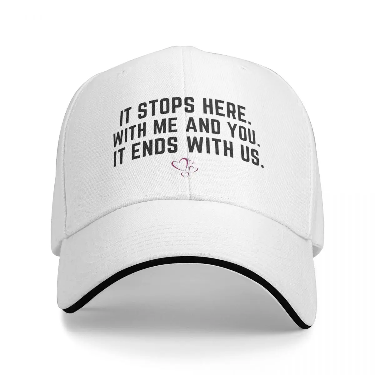 It Ends With Us Quote It Stops Here Baseball Caps Fashion Unisex Hats