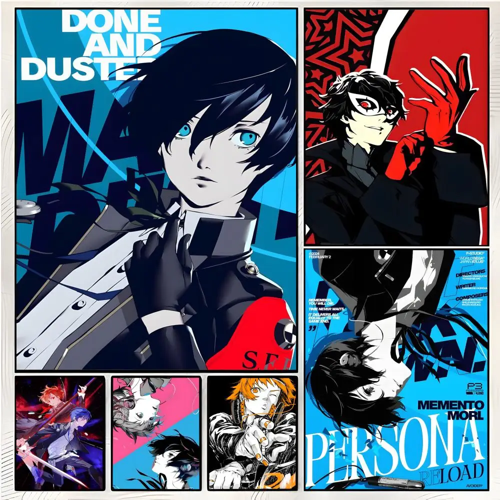 urban rpg series P-Persona Poster Superior Home Space Pub Indoor Decorative Art & Home Decor