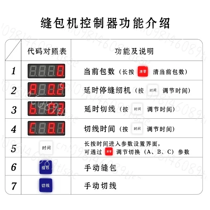 GK35 Sewing Machine Control System Auto Sealing Counter Packaging Equipment