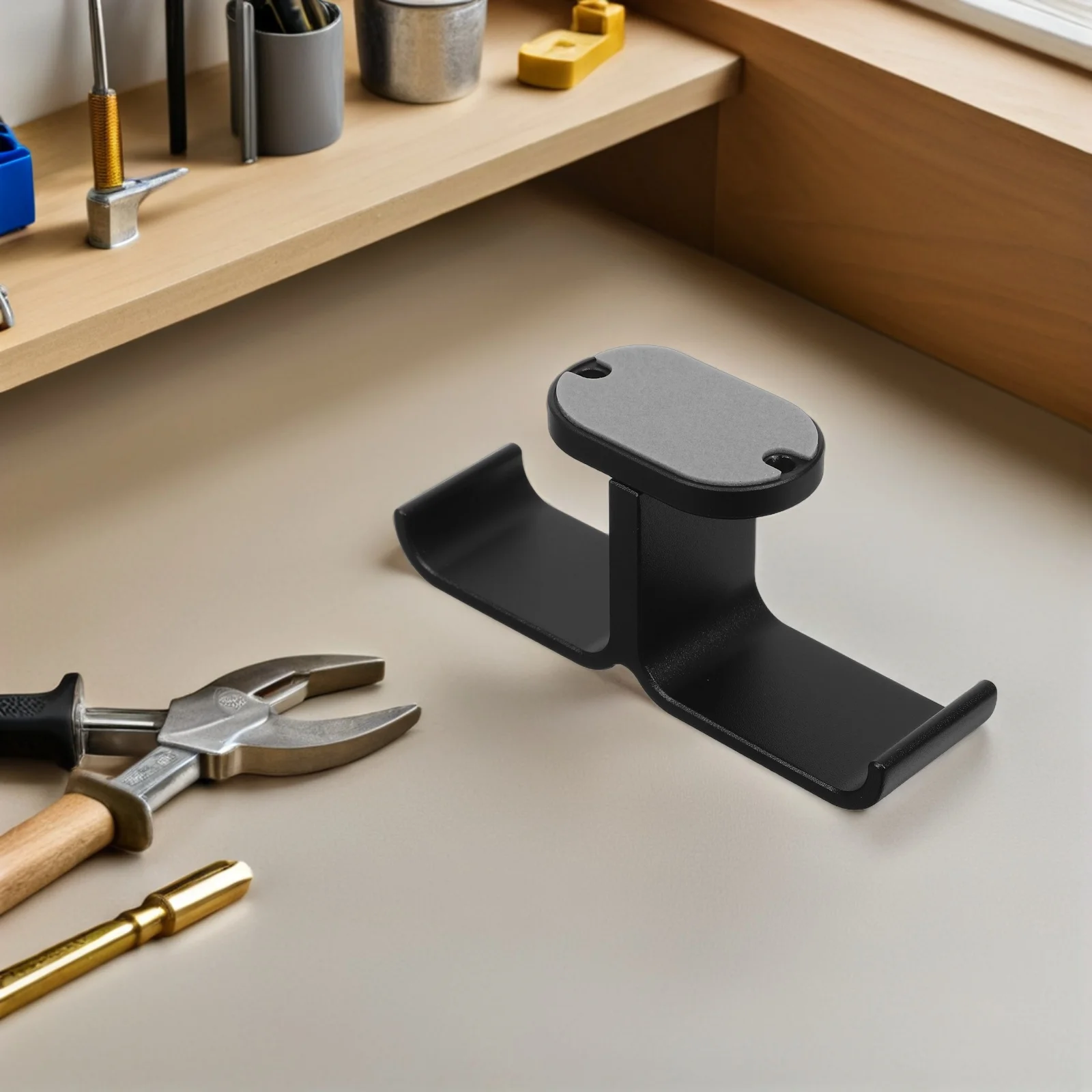 

Gaming Headphone Stand Aluminum Alloy Desk Holder Under Desk Headset Display Hook Headphone Organizer Rack for Office