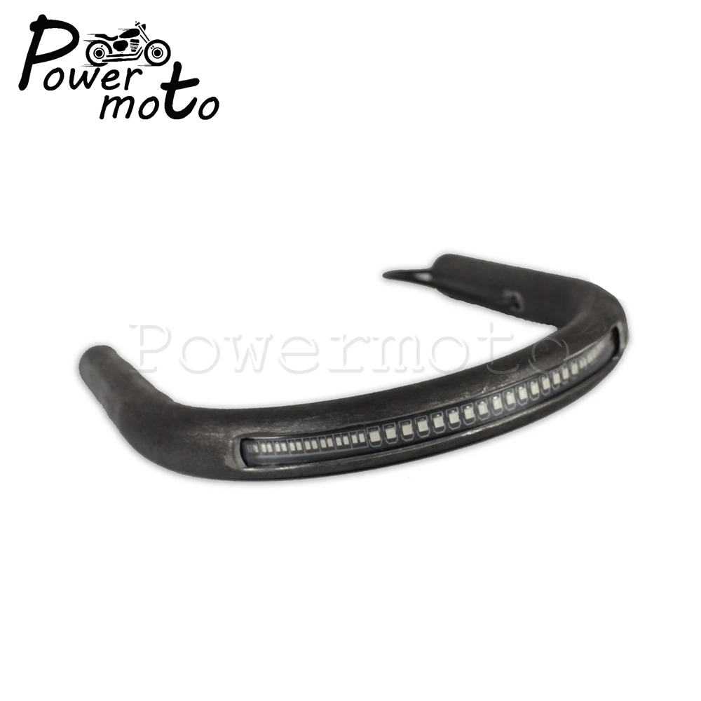 Universal Motorcycle Rear Seat Hoop Frame Loop With LED Light Tail Brake Lamp Turn Signal Light For Honda CB Harley Cafe Racer