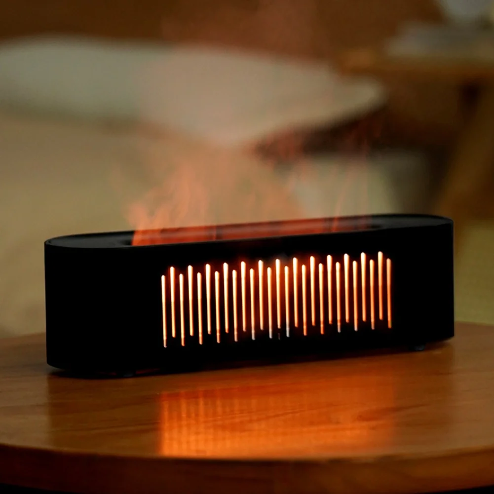 Portable Humidifier Simulated Flame Humidifier Cozy Relaxation Space 26 7.5 7.6cm Innovative Fog Dispersion Air Purifier