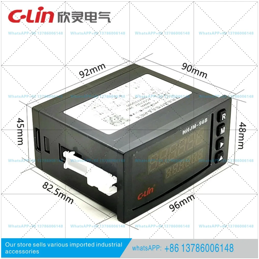 Reversible counter meter counter HHJM - 48/72/96 B six-bit dual row display