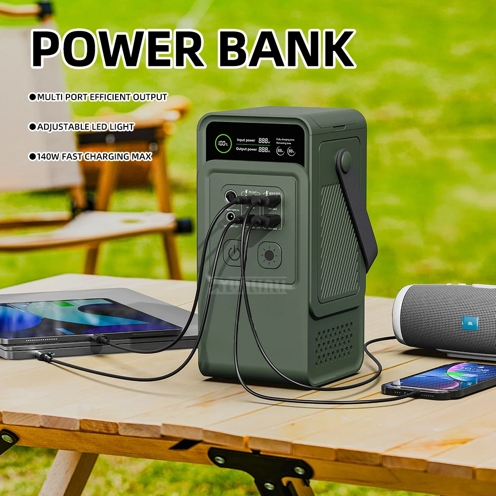 

200W Portable Power Station, Rechargeable Battery for Outdoor and Home Emergency