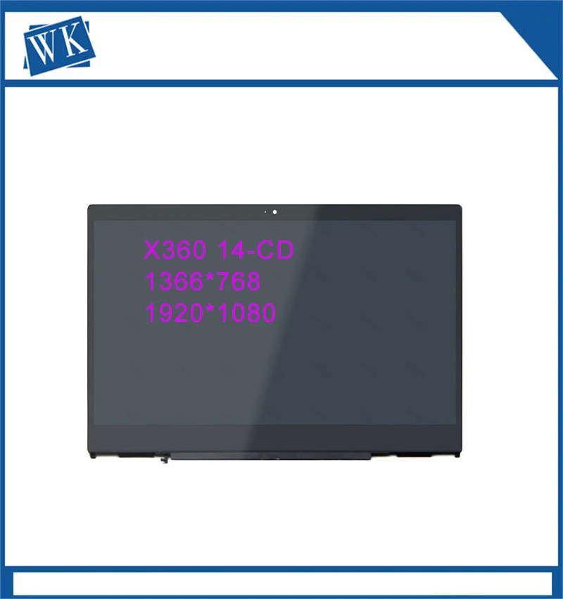 Tela de Toque Lcd para hp Pavilhão X360 14-cd 14-dd 14-dd L20555001 L20553-001 Peça de Reposição 140 Polegadas