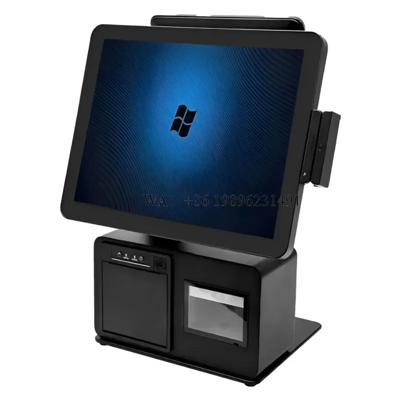 15/15.6-Inch Windows Coffee Shop POS Terminal Cashier with Scanner and Printer for Efficient Ordering