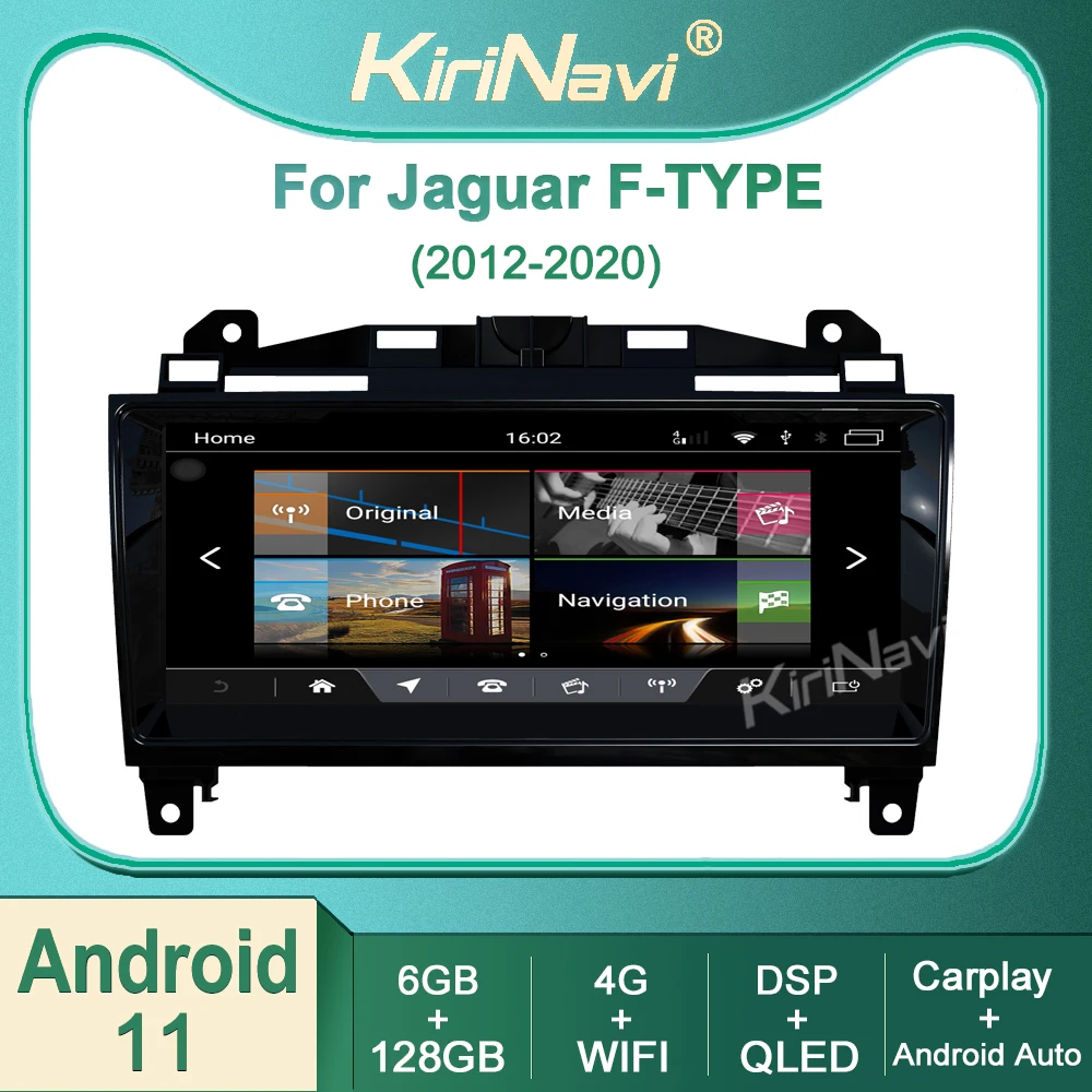 

Автомагнитола Kirinavi для Jaguar F-TYPE 2012-2020 Android 11, автомобильное радио, DVD, мультимедийный видеоплеер, Авторадио, стерео, навигация GPS, 4G