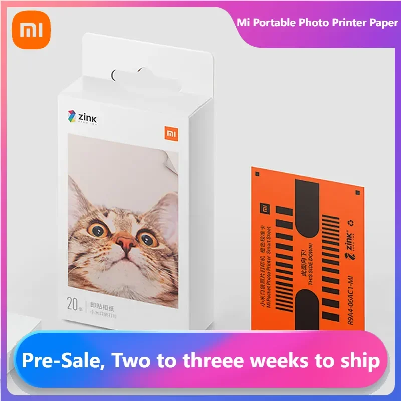 Global Version Xiaomi 3-inch ZINK Pocket Printer Paper Self-adhesive Photo Print For Xiaomi Mijia Pocket Photo Printer 1S