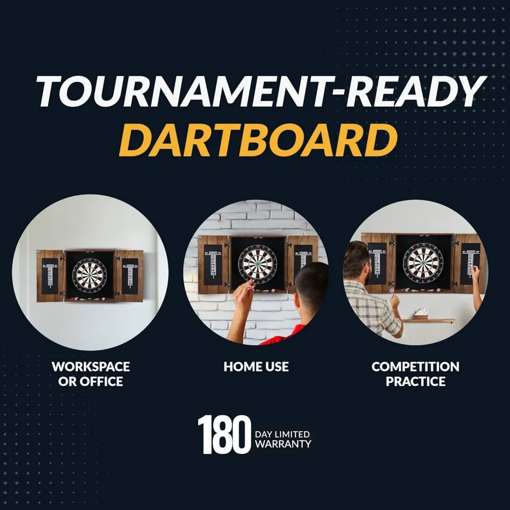 Juego de gabinete para diana de madera maciza de Hathaway Drifter