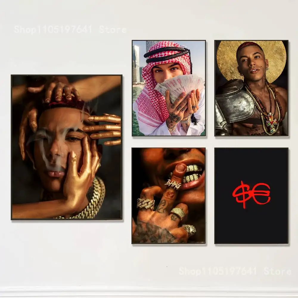 

S-Sfera Ebbasta SFE Poster High Quality Dorm Living Room Aesthetic Wall Decoration Painting Stickers Gift