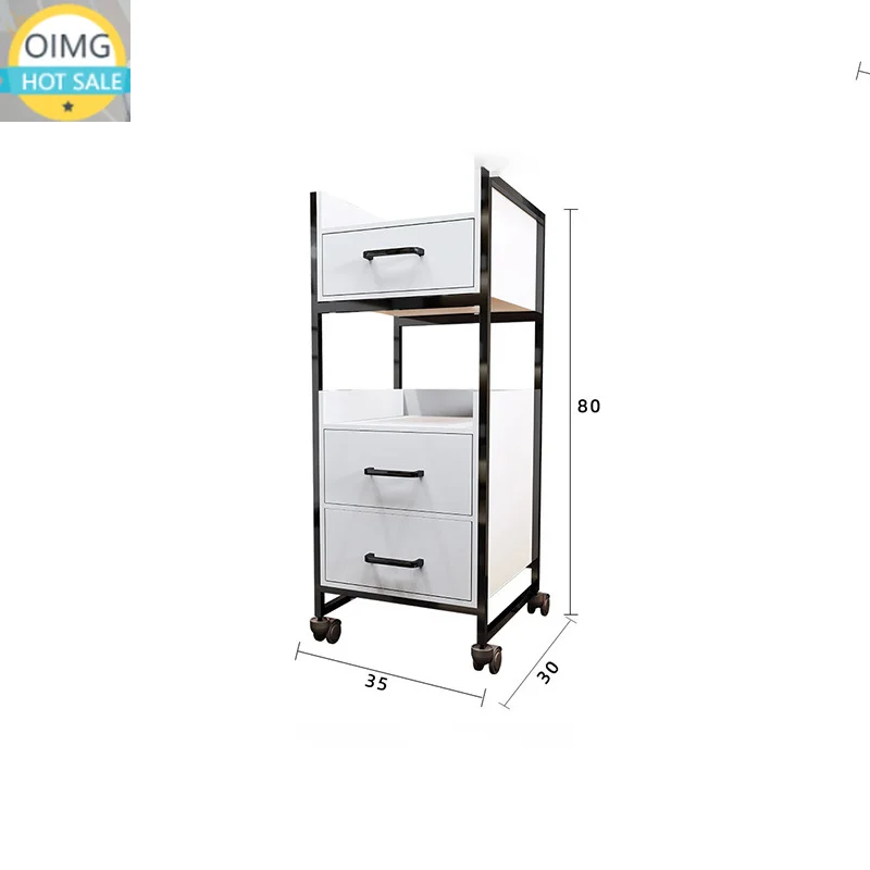 Premium Glam Trolley Storage Modern Luxury Aesthetic Organizers Trolleys Nordic Auxiliary Carrello Parrucchiere Salon Furniture