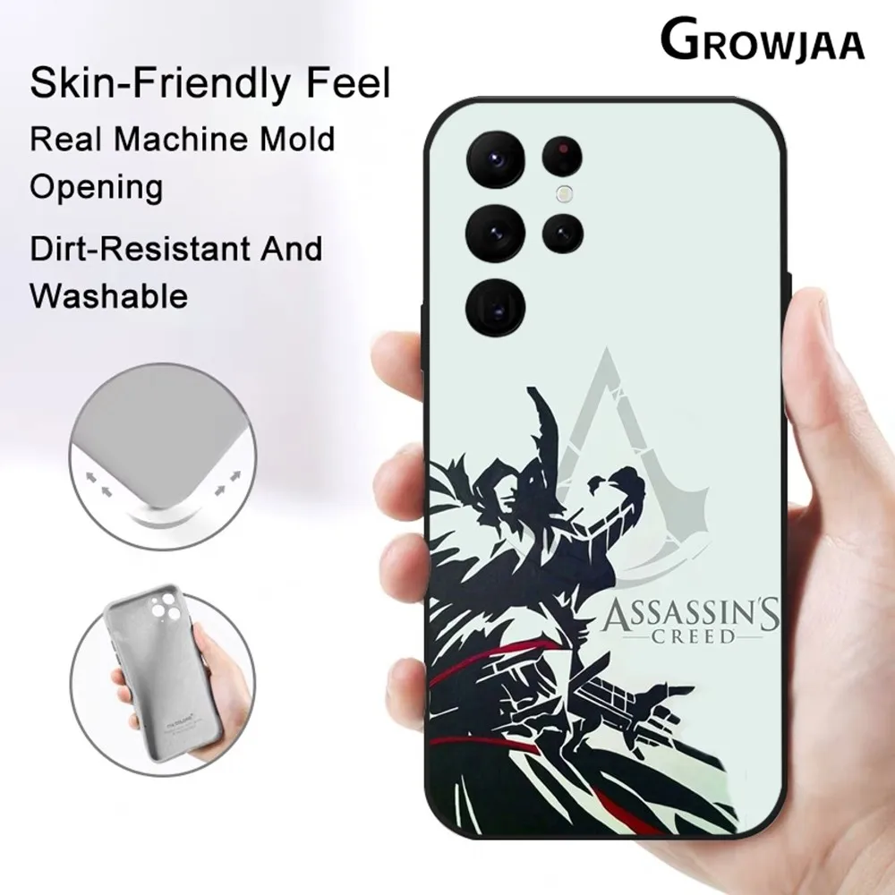 A-Assassins Game C-Creed-d Phone Case for Samsung Galaxy S24 Ultra S22 S23 Ultra S21 S20 5G Protective Silicone TPU Funda