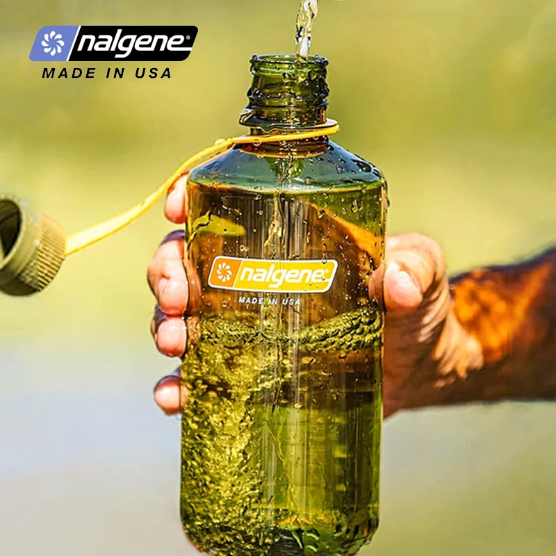 Imagem -03 - Nalgene-garrafa de Água para Esportes ao ar Livre Boca Estreita Portátil Caminhada Viagem Fitness Garrafa Bebida 1000ml