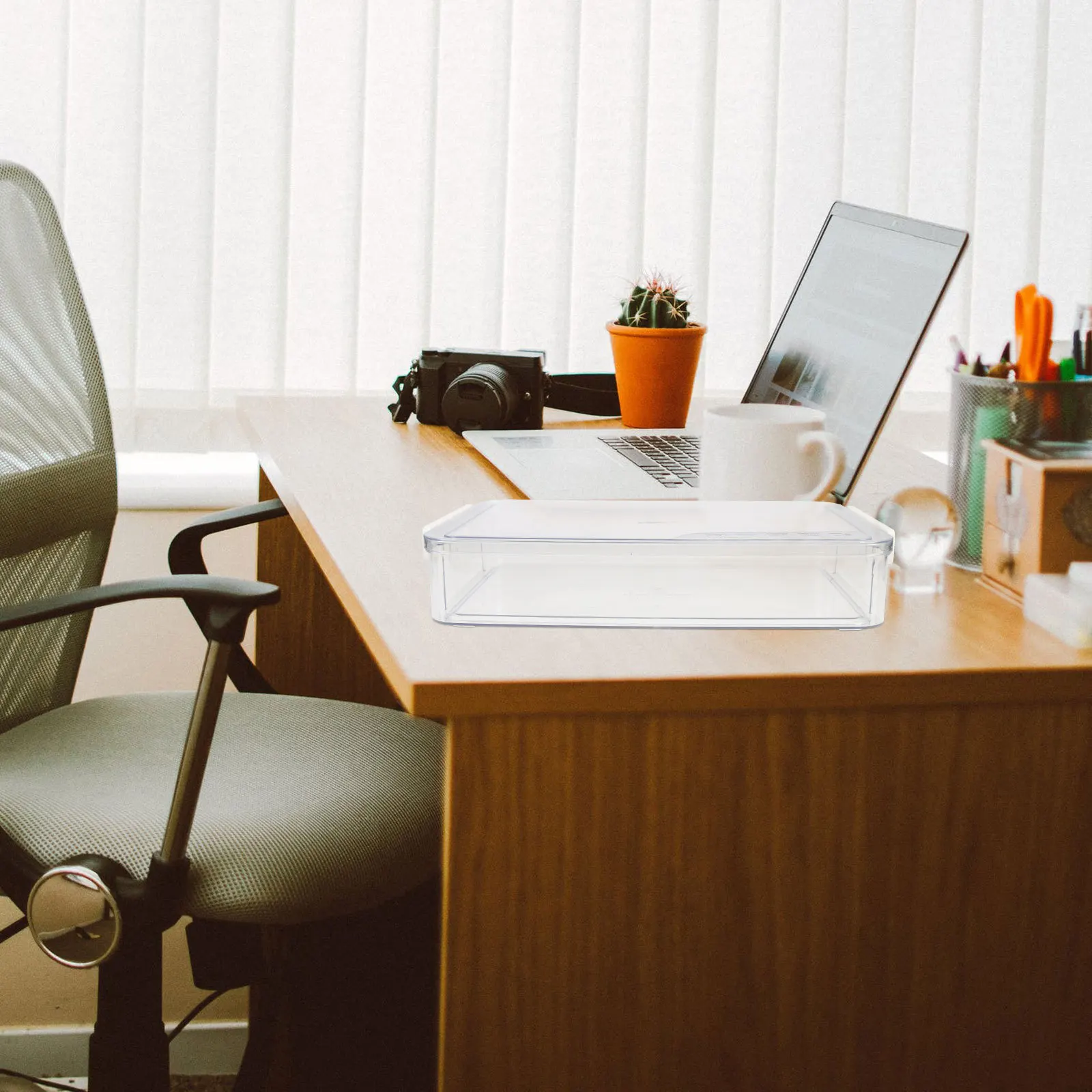 

Большая пластиковая коробка для документов для организации рабочего стола, премиальный органайзер для файлов, журналов, конвертов, счетов, канцелярских принадлежностей, контейнер для дома