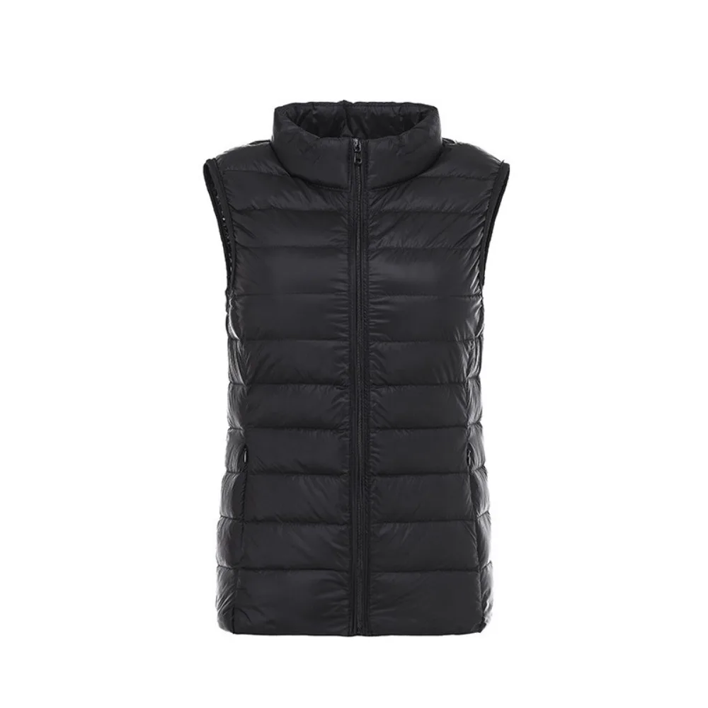 Women Ultra Light Down Jacket Vest Autumn Winter 2023 Lightweight White Duck Down Vest Coat Sleeveless Warm Windproof Waistcoat