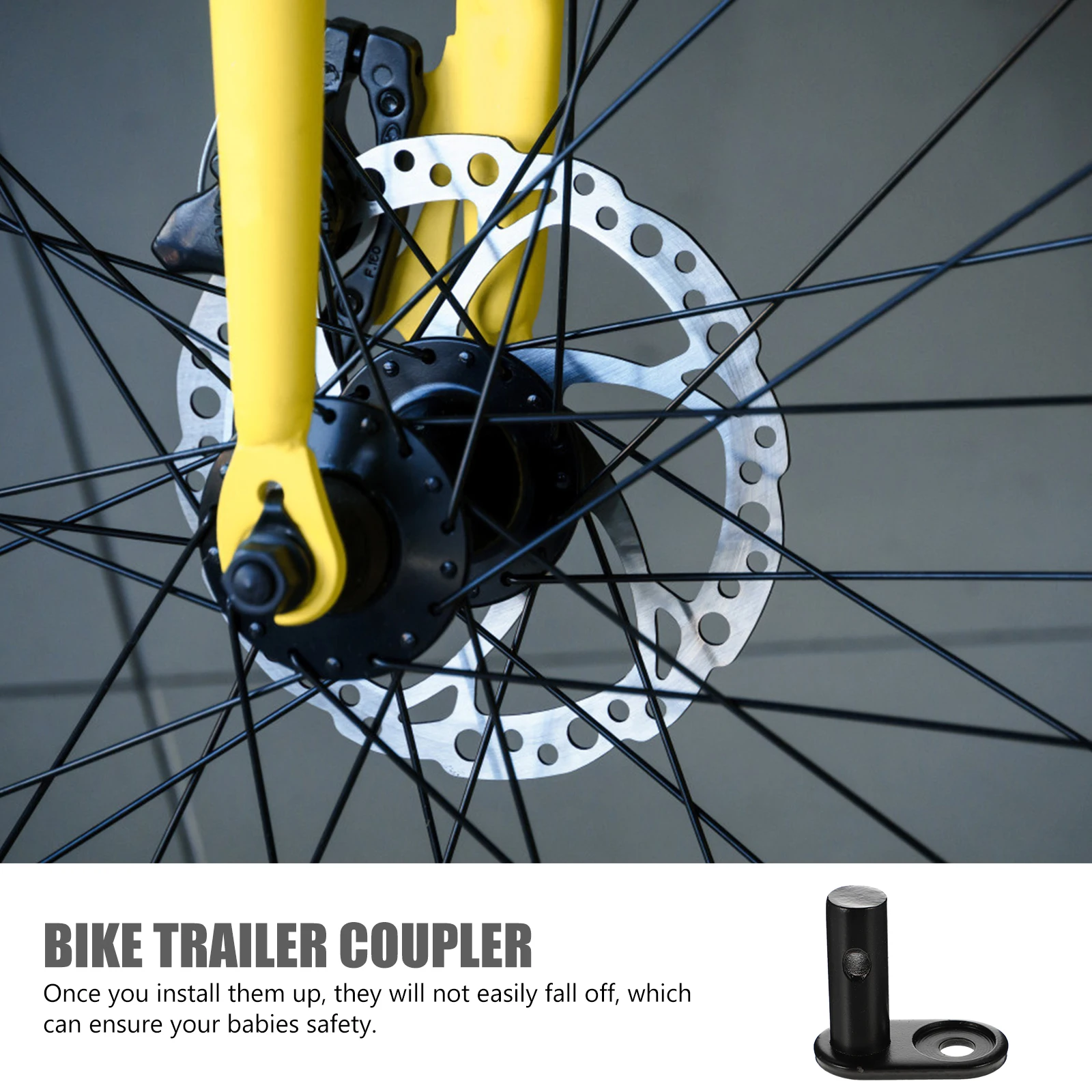 

1Pcs Bike Trailer Coupler Traction Head Connector for Kids Trailers Stable Bike Trailer Hitch Adapter