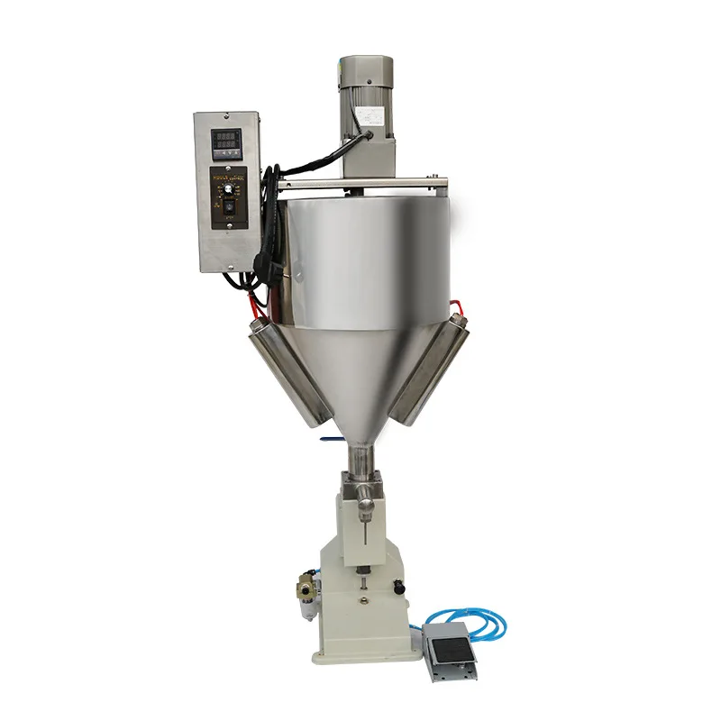 

A02 Pneumatic Paste Filling Machine Heating, Stirring And Filling Machine Lipstick Filling Machine Lip Balm