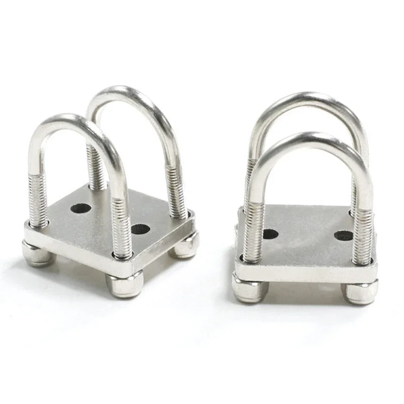 2pcs Metal U-shaped Screw Suspension Bracket for 1/14 Tamiya RC Dump Truck SCANIA 770S R620 Volvo FH16XL 750 BENZ LESU Car