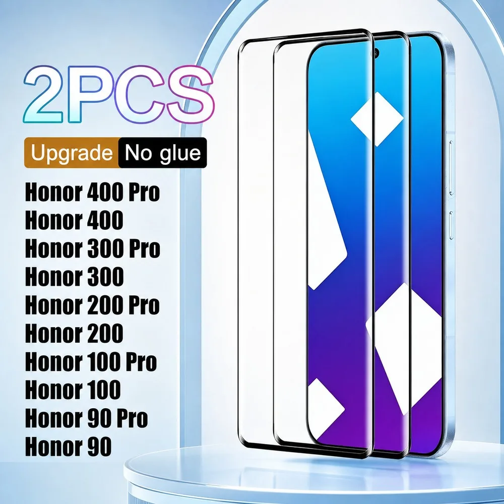 2 Stück Panzerglas für Honor 400 Pro 300 Pro 300 Ultra 200 200 Pro Displayschutz für Honor 100 Pro 100 90 90 Pro HD