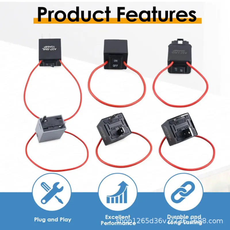 

6 Pack 9038 9038A Relay Bypass Switch Kit with Amp Loop Relay Tester Diagnostic Scan Tool Fuel Pump Relay Bypass Master ﻿