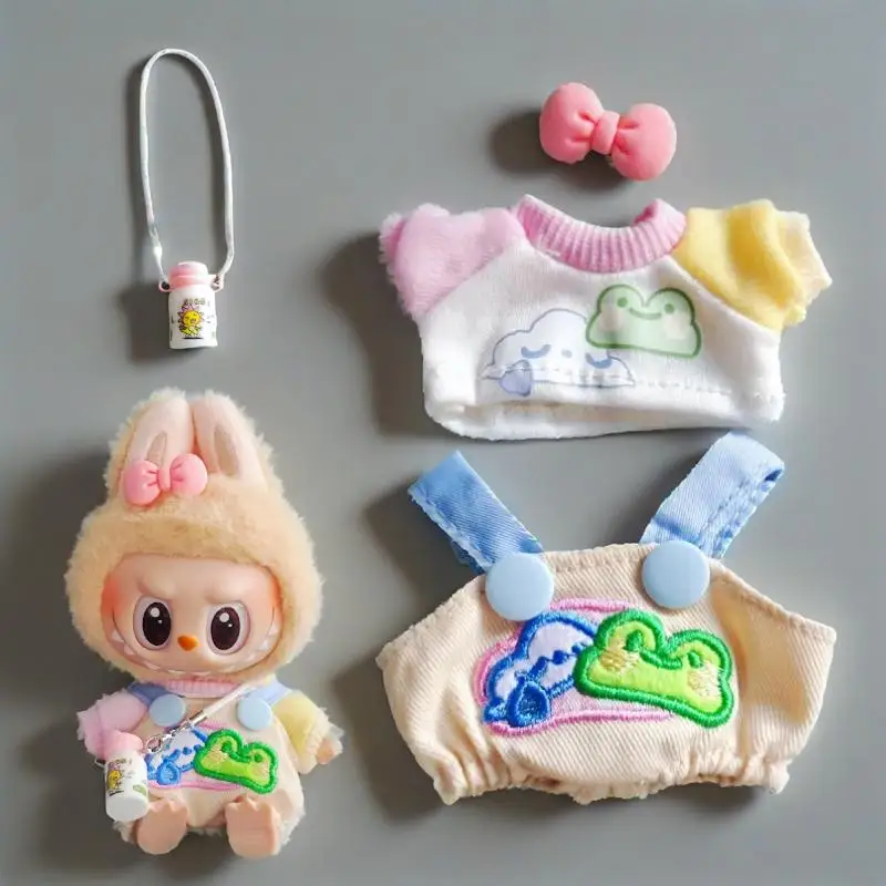

Cute Mini For Cloth Plush 15/17cmDoll'S Clothes Outfit Accessories For Mini Dolls Sweater Clothing Diy Kids Girl Gift waist bag