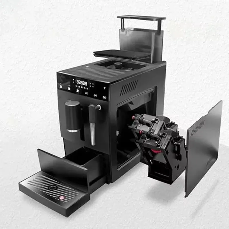 ماكينة قهوة اسبريسو احترافية أوتوماتيكية بالكامل مقاس 19 بار 1.6 بوصة تعمل باللمس مع قضيب بخار #6