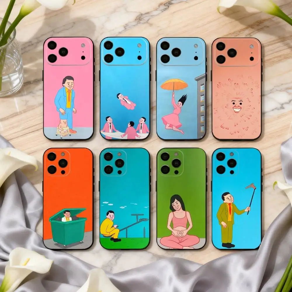

N-New A-Art J-Joan C-Cornella Phone Case For iPhone 17,16,15,14,13,12,11 Plus,Pro Max,XS,Soft Silicone Black Cover